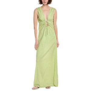 Riot Womens  Calli Linen-Blend Maxi Dress, Green